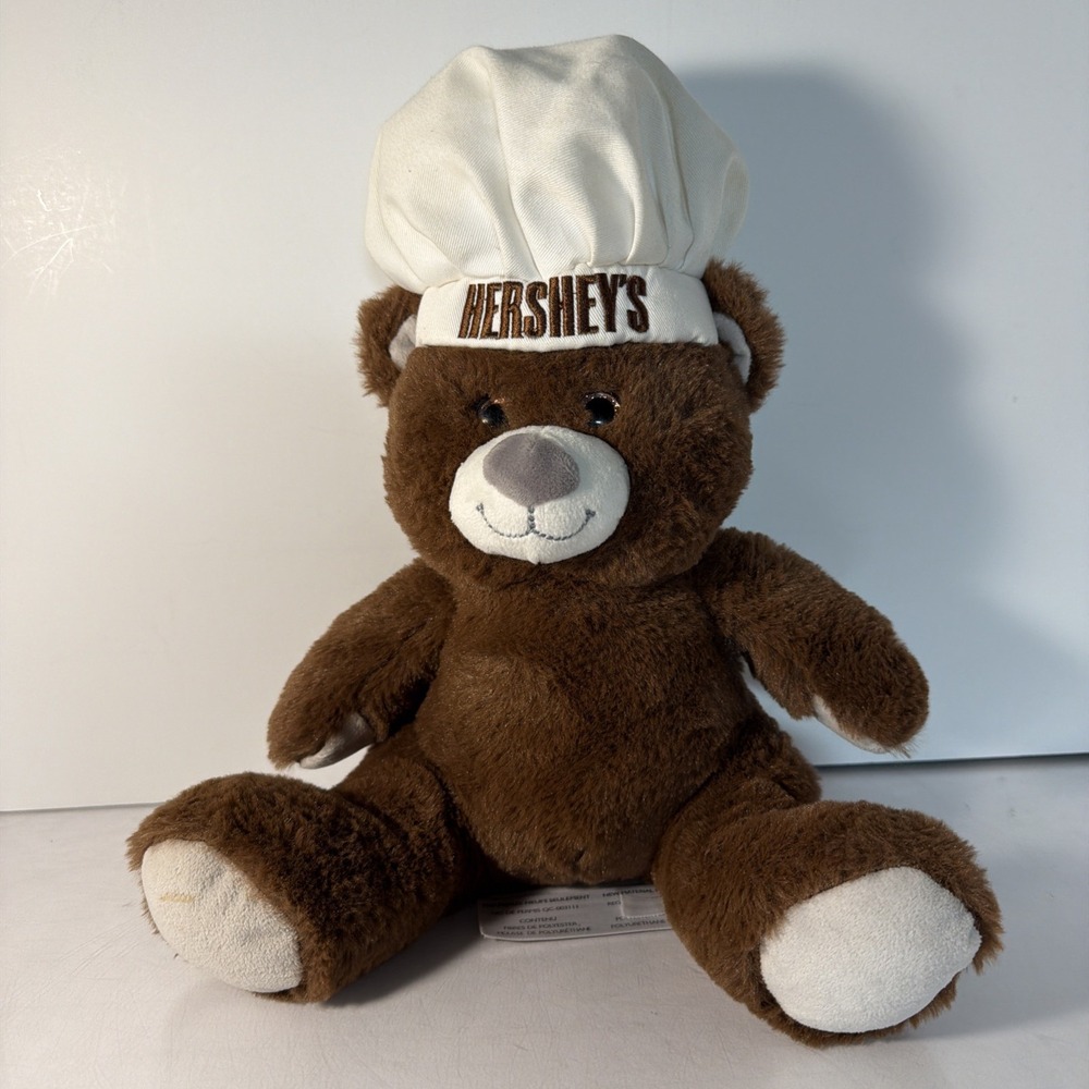 Hershey Brown Teddy Bear Bakers Chef Hat 12" Plush Stuffed Animal Toy 2020